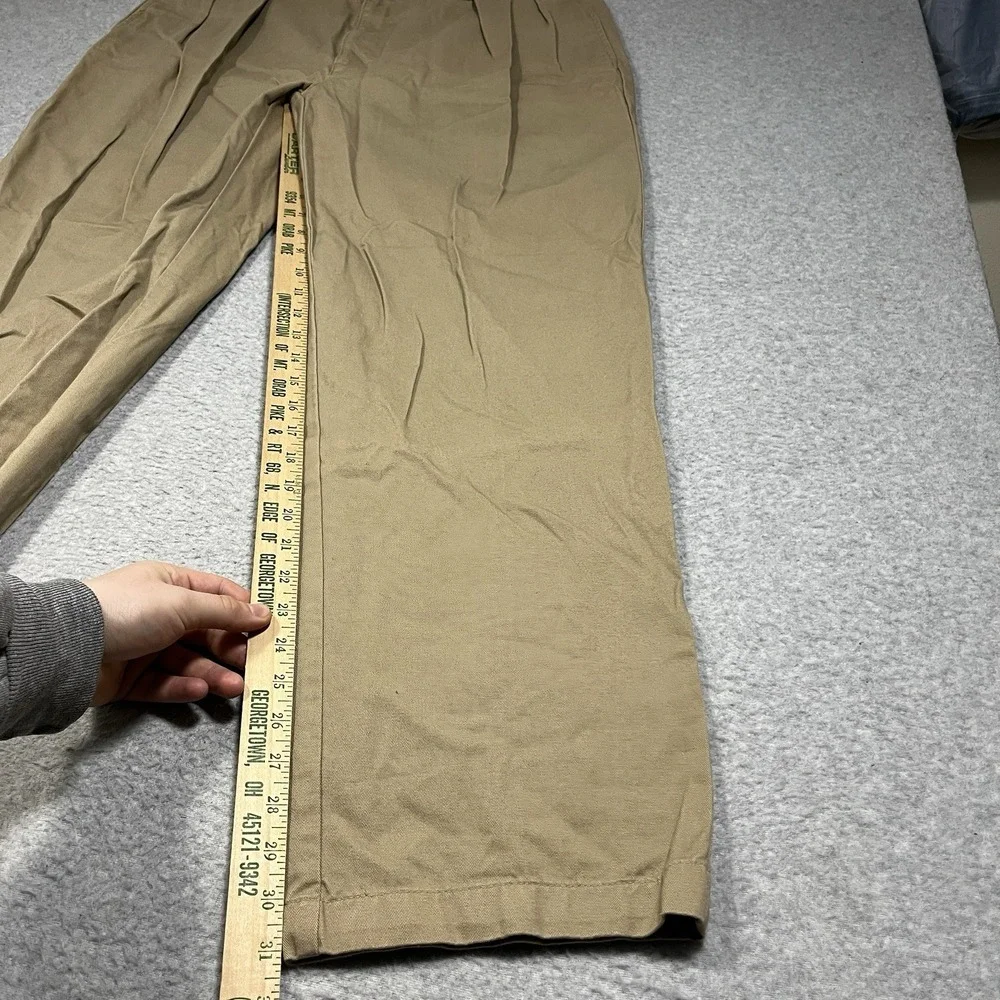 Polo Ralph Lauren Pants Mens 38x32 (Fit 36x31) Beige Chino Golf Pleated Straight